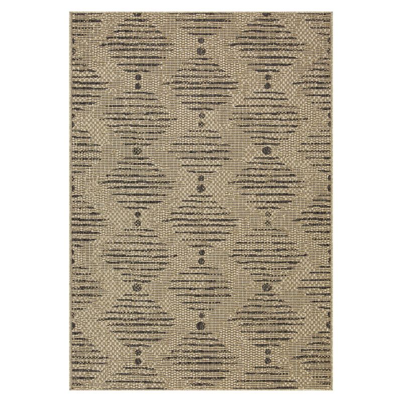 ELEMENTS & CO - Alfombra  Out-In Diamond Tabac 200x290 cm