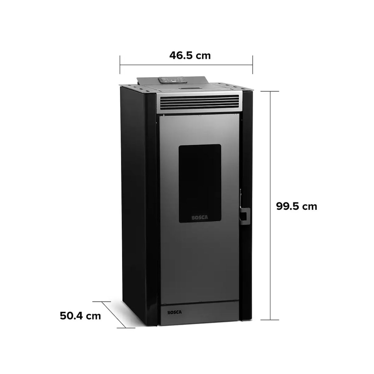BOSCA - Estufa a pellet Black Vision negro Bosca