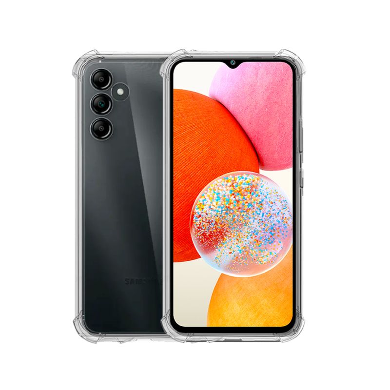 GENERICO - CARCASA TRANSPARENTE PARA CELULAR SAMSUNG A14 ANTIGOLPE