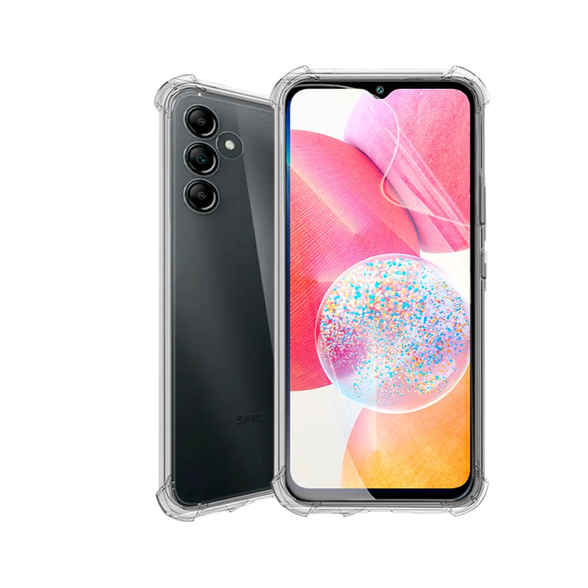 GENERICO - CARCASA TRANSPARENTE PARA CELULAR SAMSUNG A14 ANTIGOLPE