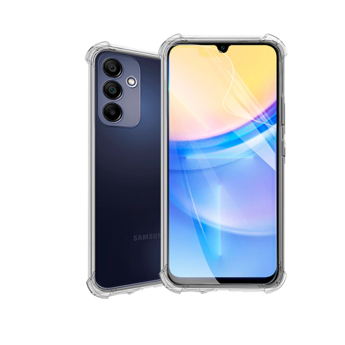 GENERICO - CARCASA TRANSPARENTE PARA CELULAR SAMSUNG A15 ANTIGOLPE