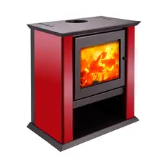 AMESTI - Estufa a leña Classic 500 rojo Italiano