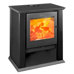 AMESTI - Estufa a leña Classic 500 negro satinado