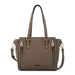 ZIOL - Cartera tote tres divisiones penny grande taupe oscuro