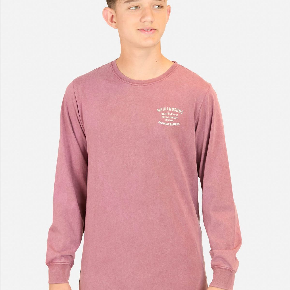 MAUI AND SONS - Polera ML Kona Heat Rojo Infantil Maui And Sons - Rojo