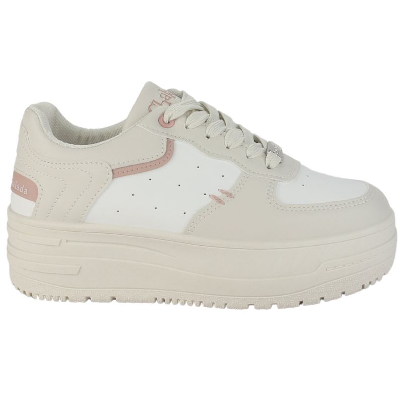 CHALADA - Zapatilla Mujer Beige Urbano Chalada Mitsu-3