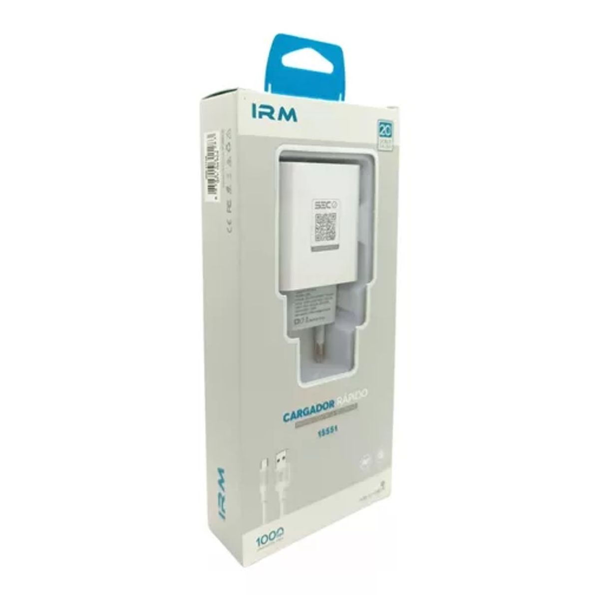 IRM - Cargador Carga Rápida Usb A Tipo C 20w Certificado