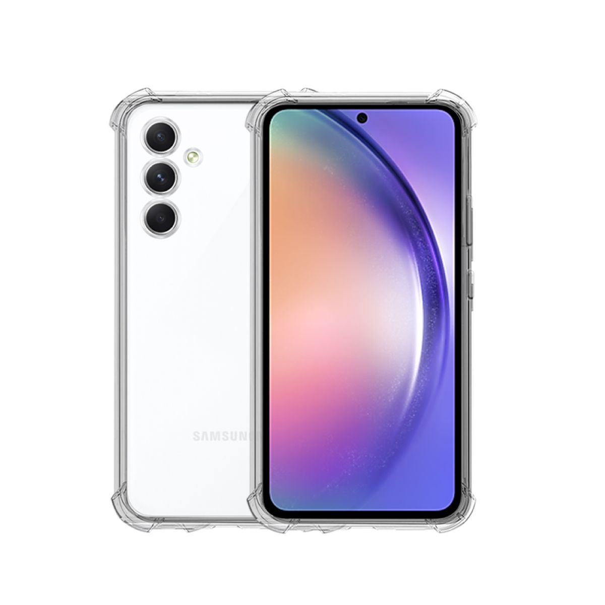 GENERICO - CARCASA TRANSPARENTE PARA CELULAR SAMSUNG A54 ANTIGOLPE
