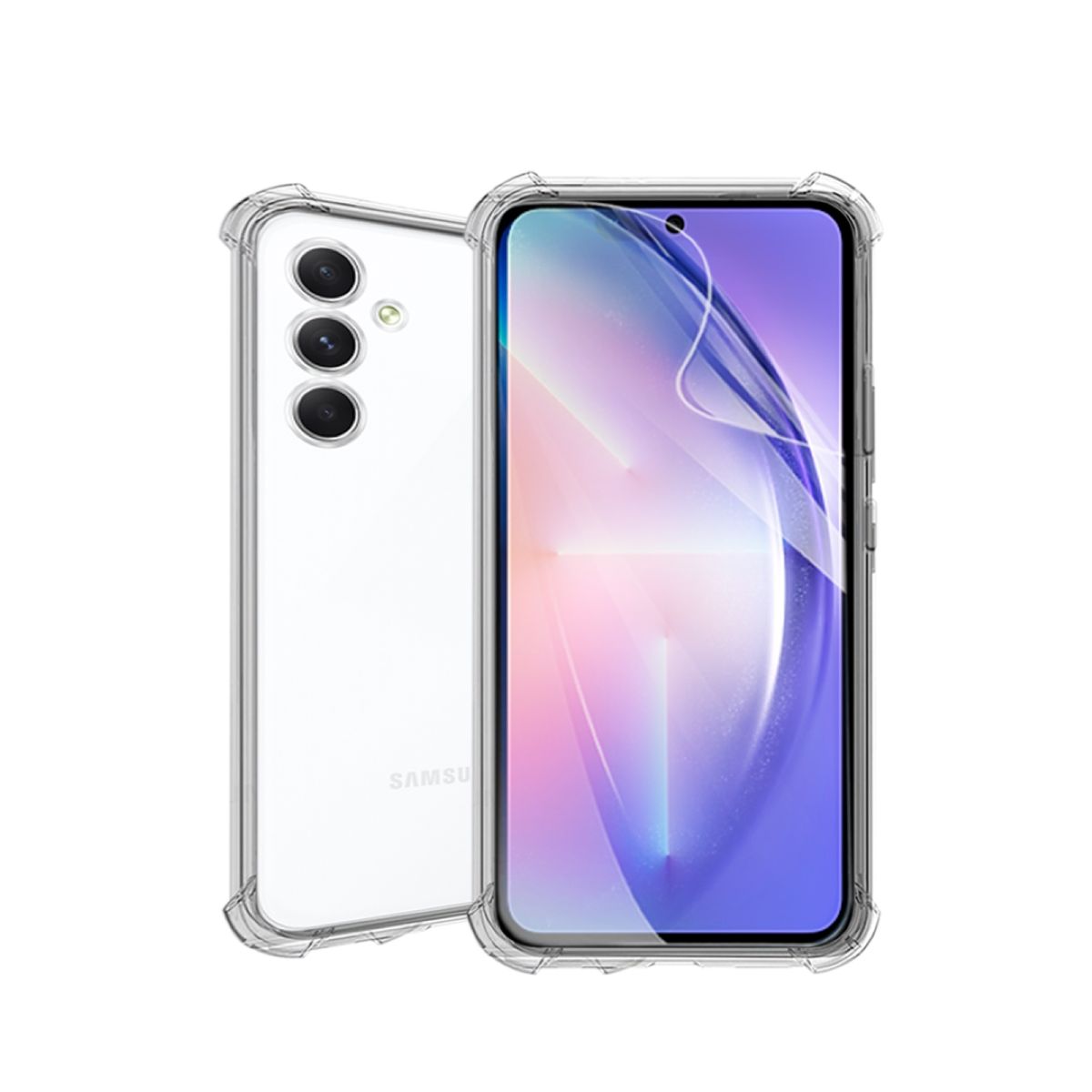 GENERICO - CARCASA TRANSPARENTE PARA CELULAR SAMSUNG A54 ANTIGOLPE