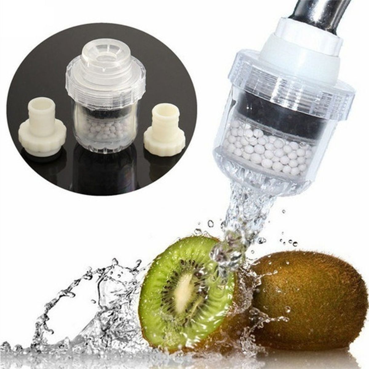 GENERICO - Mini Filtro Purificador Agua Más Repuesto