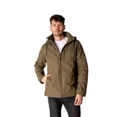 LENGA - Chaqueta Térmica Hombre Algodón Canvas Interior Sherpa Geike