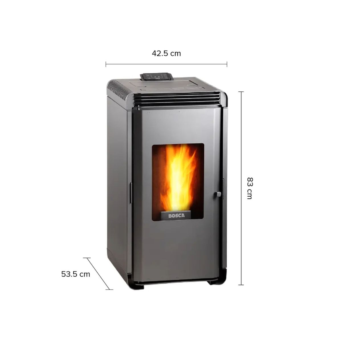 Estufa a pellet Hera Charcoal Bosca, marca BOSCA - Foto 2