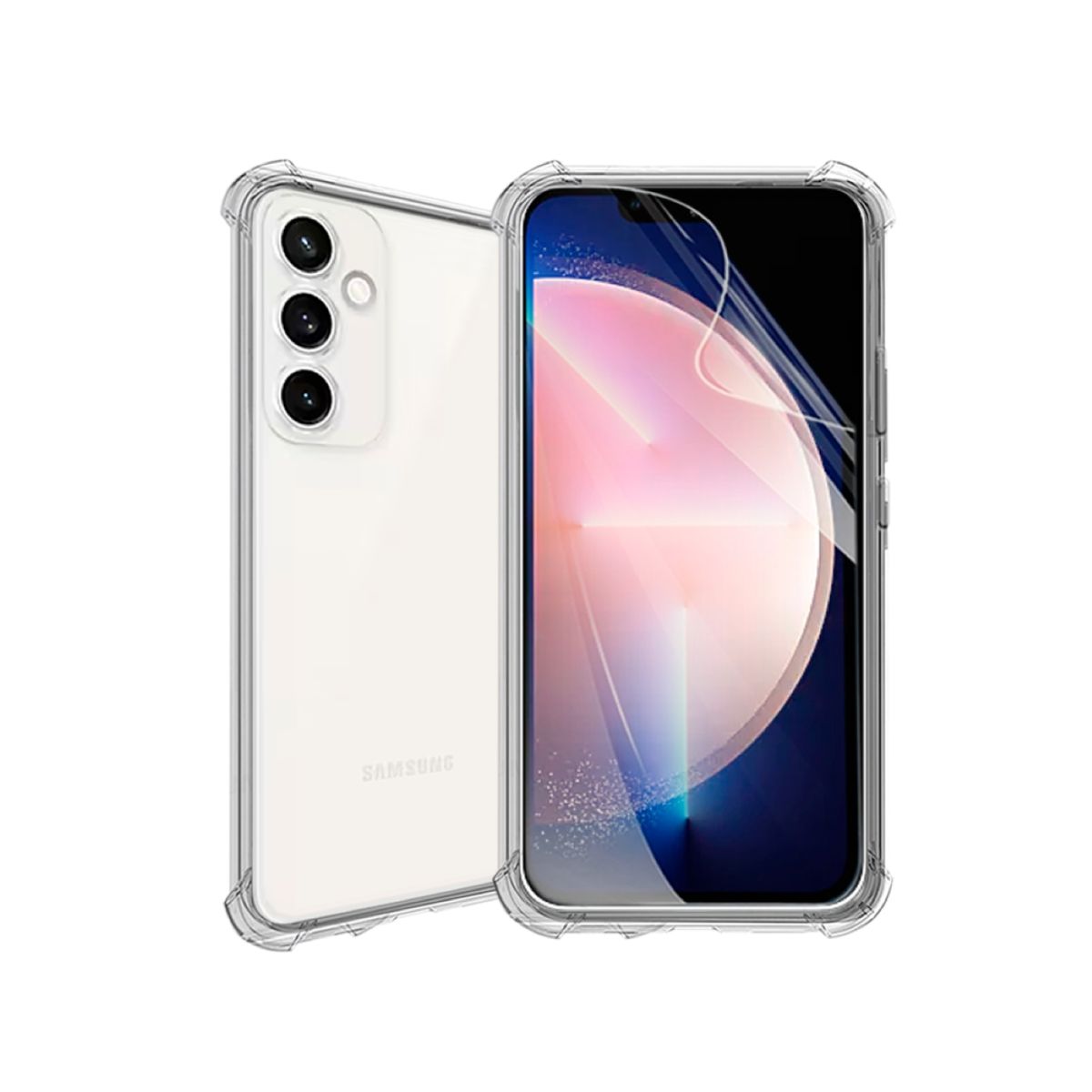 GENERICO - CARCASA TRANSPARENTE PARA CELULAR SAMSUNG S23 FE ANTIGOLPE
