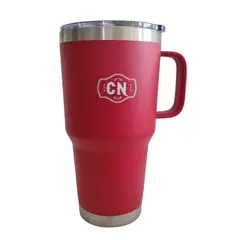 COSAS NUESTRAS - Vaso De Acero Inoxidable rojo Con Aislamiento De 880 Ml