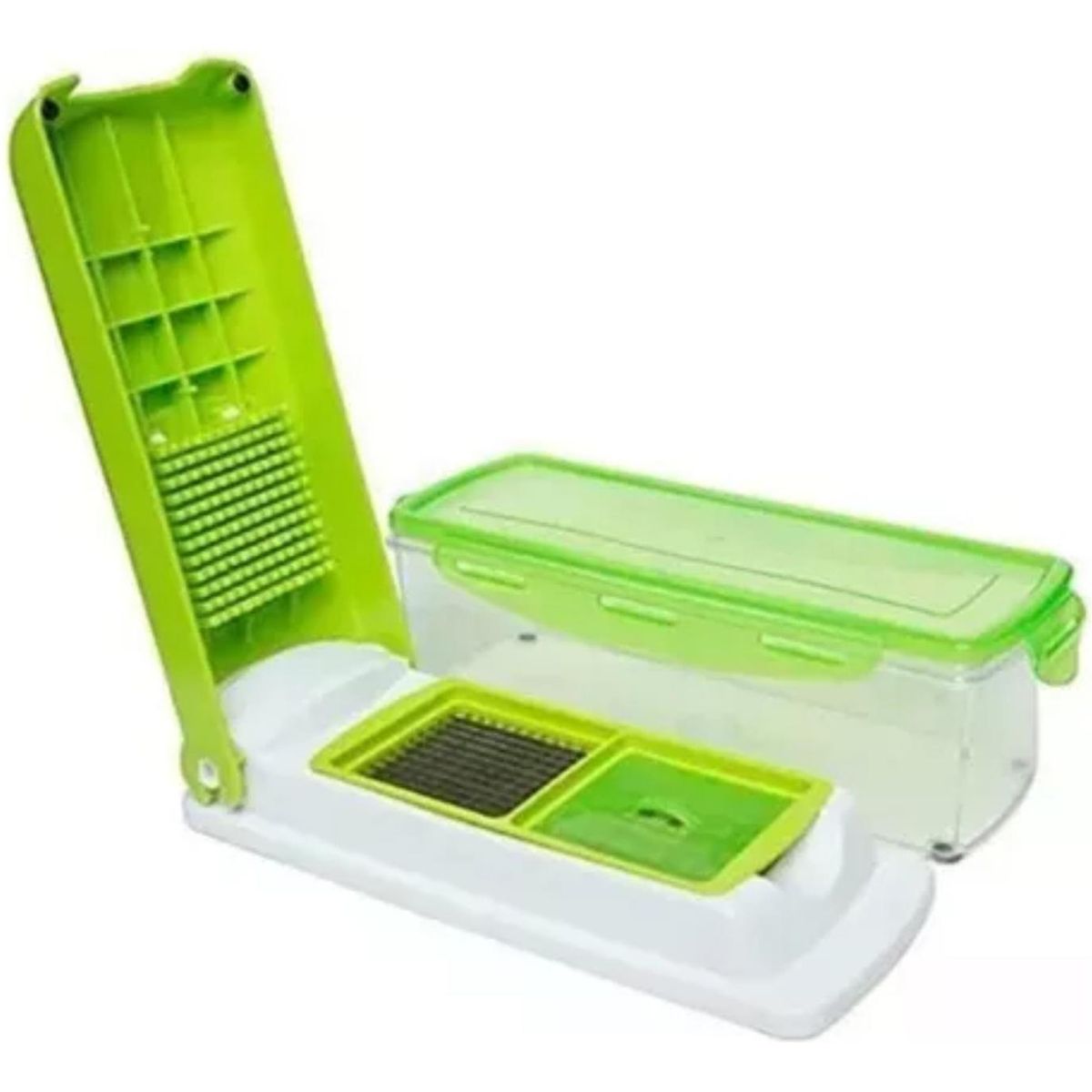 IMPORTCLICK - Picador Rallador Cortador Multiuso Frutas Verduras - Verde Arlequín