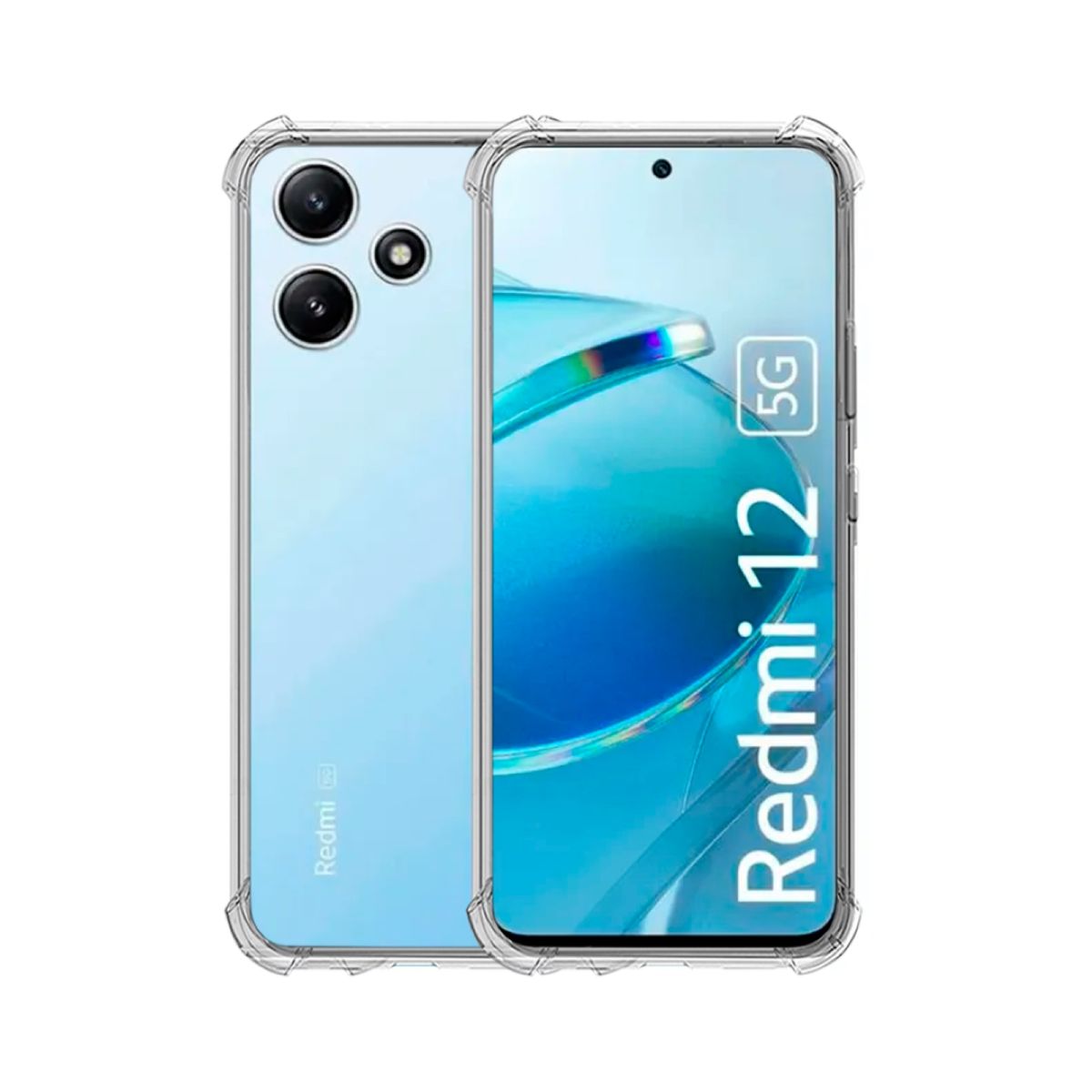 GENERICO - CARCASA TRANSPARENTE ANTIGOLPE PARA CELULAR XIAOMI REDMI 12 5G