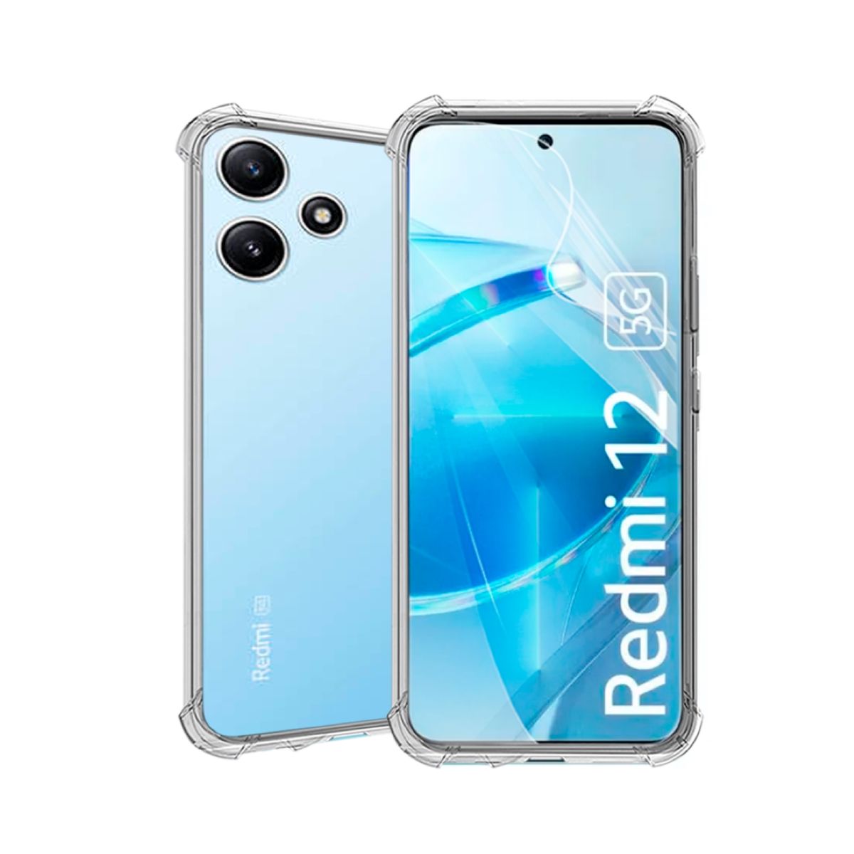 GENERICO - CARCASA TRANSPARENTE ANTIGOLPE PARA CELULAR XIAOMI REDMI 12 5G