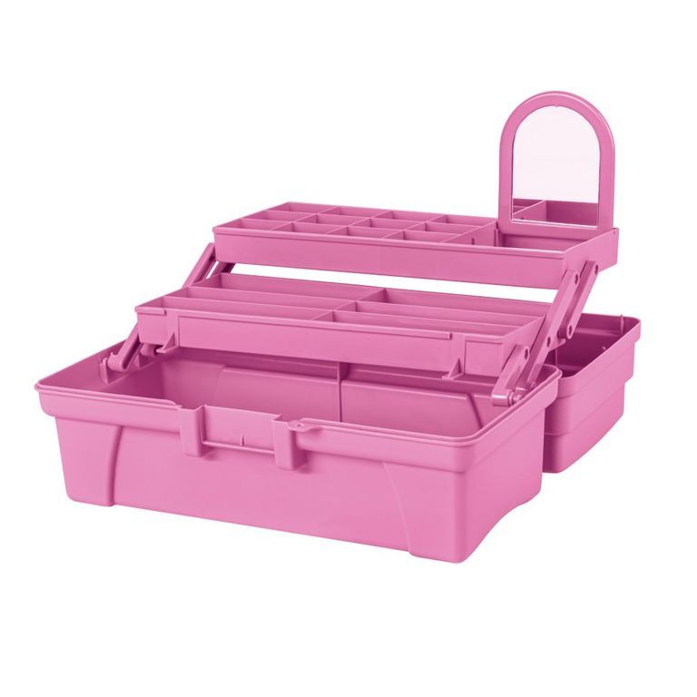 Caja Organizador Cosmeticos, Maquillaje, Espejo 36 Cm