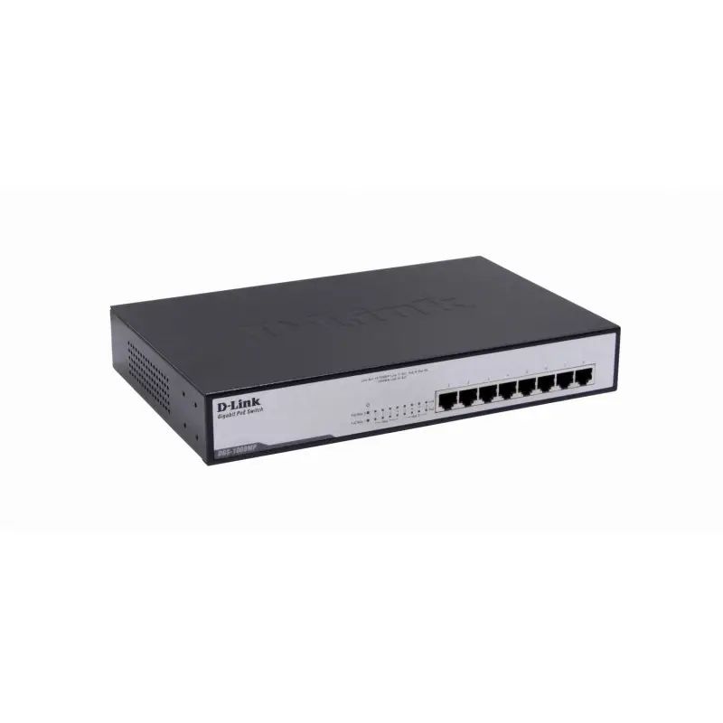 DLINK - Switch D-Link DGS-1008MP 8x puertos 101001000Mbp PoEx 140W