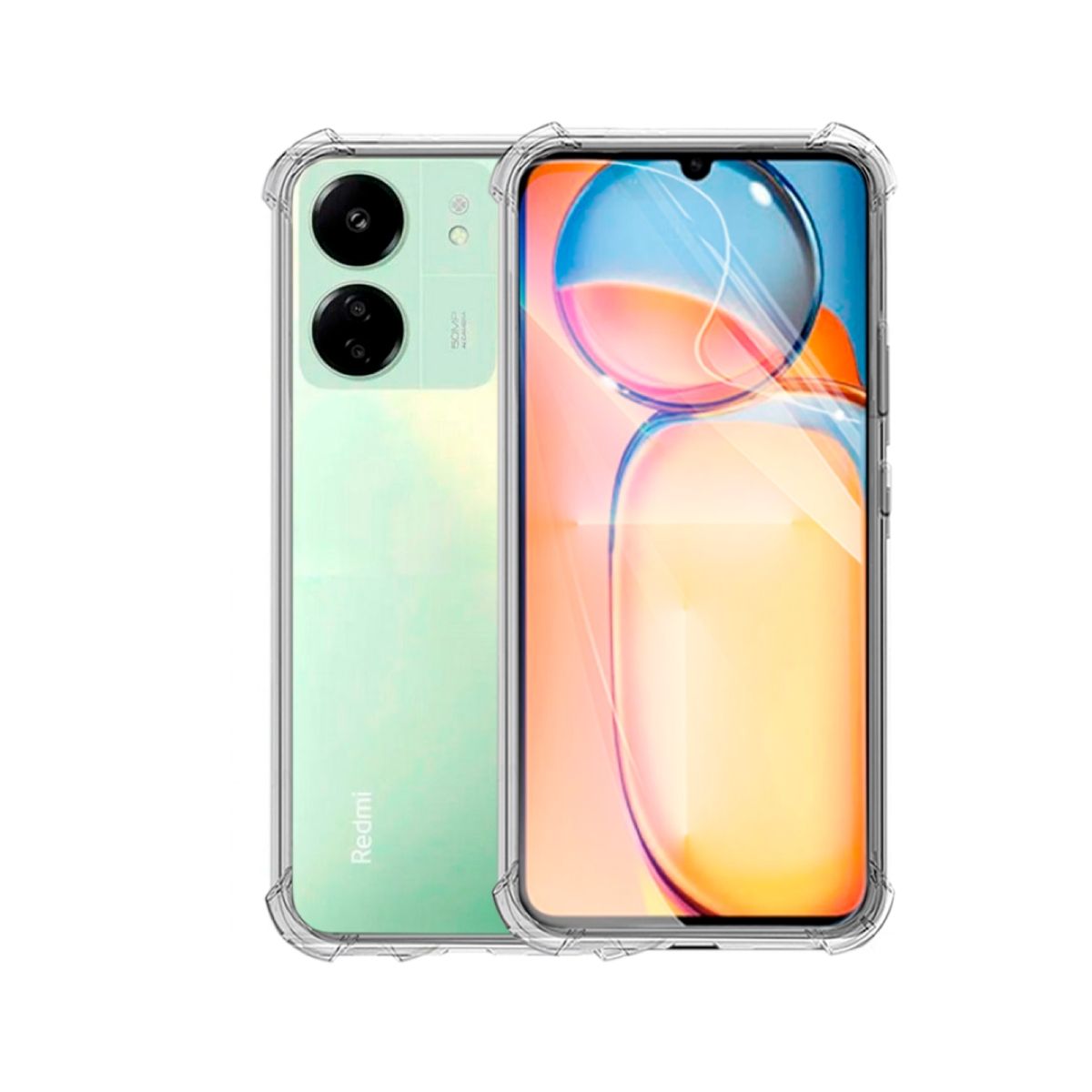 GENERICO - CARCASA TRANSPARENTE ANTIGOLPE PARA CELULAR XIAOMI REDMI 13C