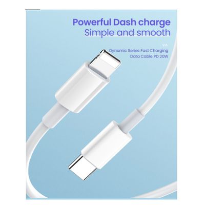 Imagen 2 del producto Cable Carga Rápida 30W Celular 5.1 A Tipo C a Ligthing Para Iphone 1mt