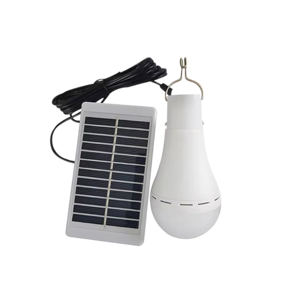 GENERICO - Ampolleta Led Recargable Usb Impermeable + Panel Solar