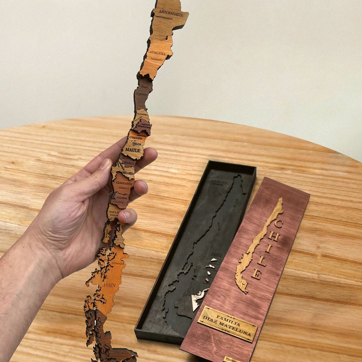 GENERICO - MAPA CHILE REGALO 35x6 cms