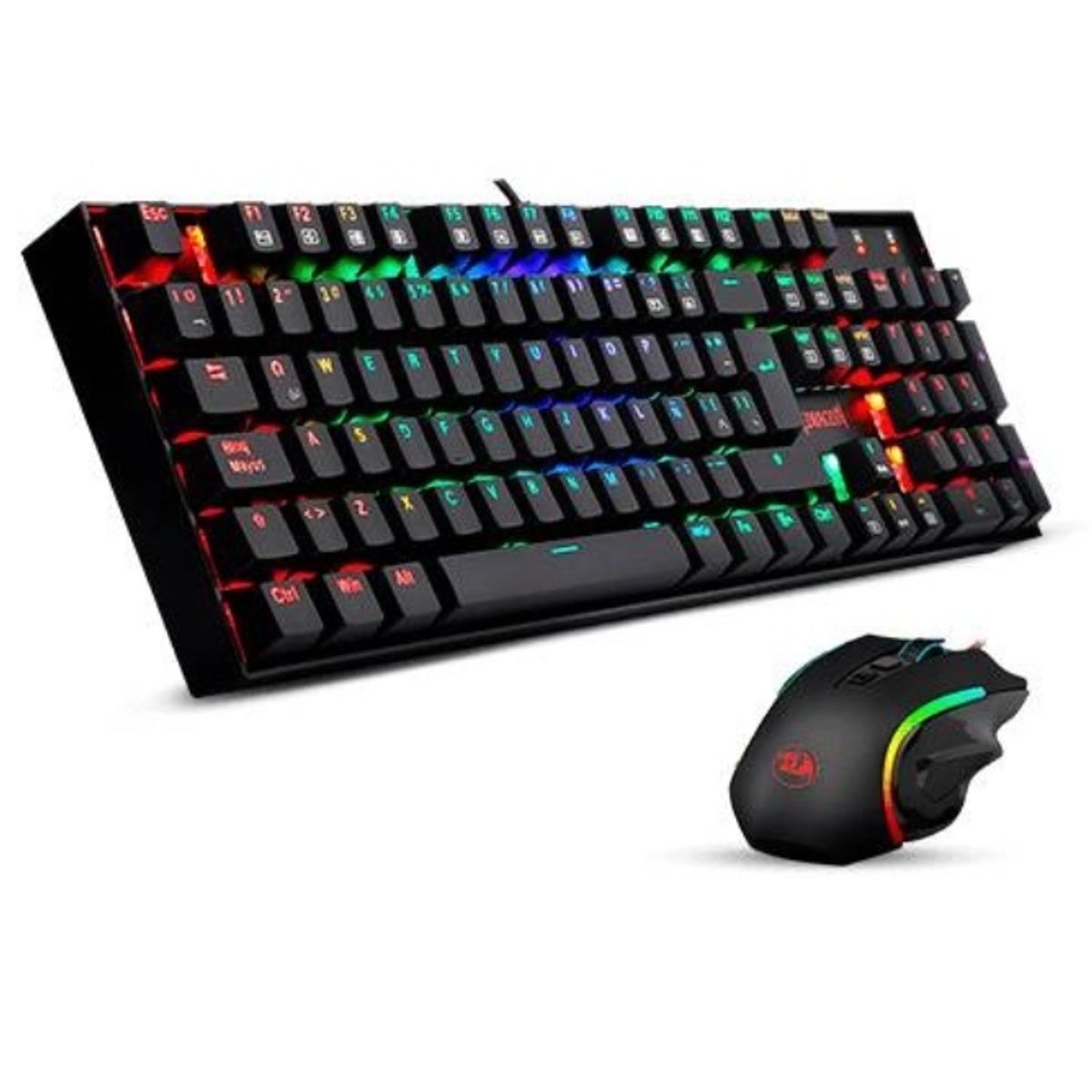 REDRAGON - Combo Gamer -  Redragon - Mitra K551 + Griffin M607 - Teclado + Mouse