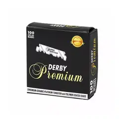 Derby - Navaja Premium Para Afeitar 1 Filo Barbería 100 Pzas