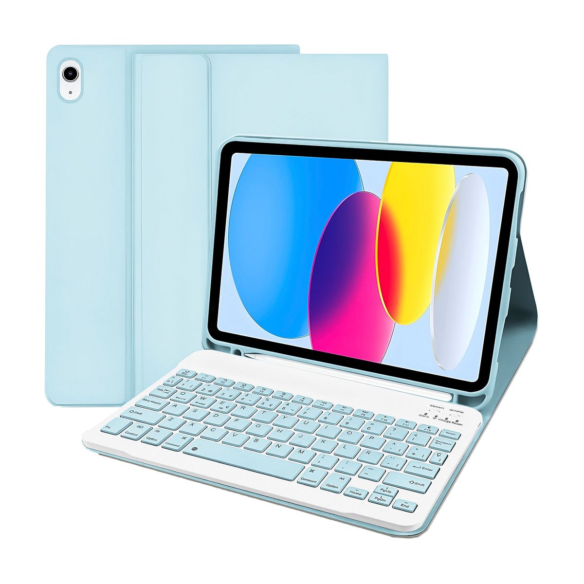GENERICO - Funda iPad 10 Gen 10´9 Con Teclado Carcasa iPad 10 10´9