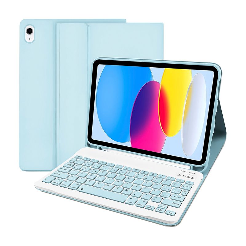 GENERICO - Funda iPad 10 Gen 10´9 Con Teclado Carcasa iPad 10 10´9