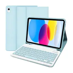 GENERICO - Funda iPad 10 Gen 10´9 Con Teclado Carcasa iPad 10 10´9
