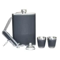 OEM - Set Petaca Licores 9oz (270ml) 4 Accesorios 16584