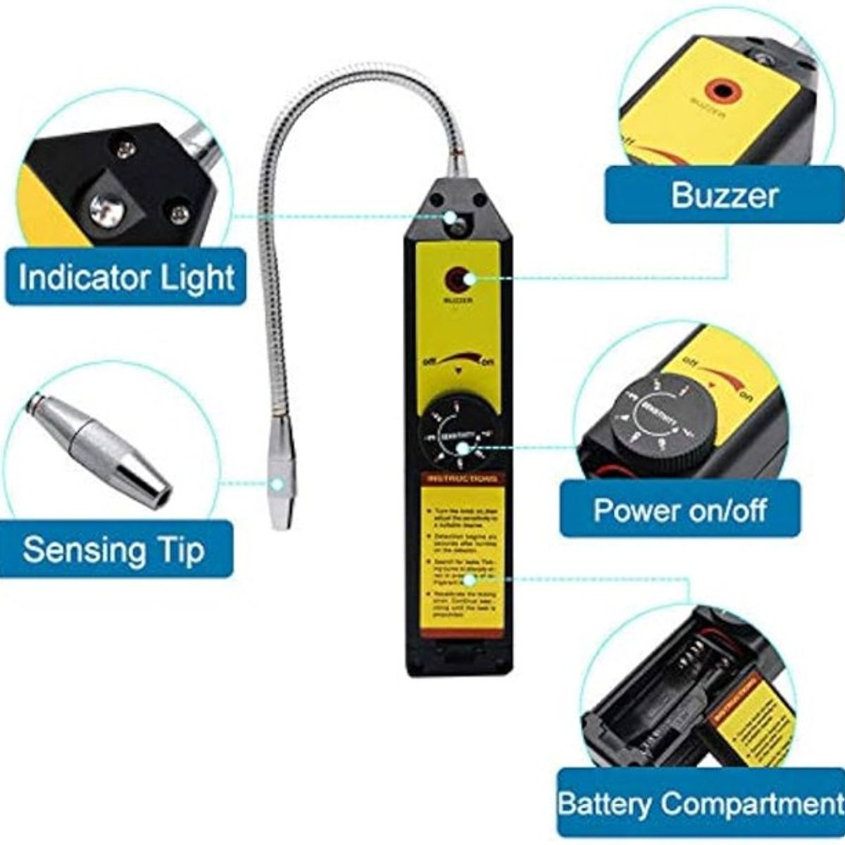 GENERICO - Detector fuga gases halogenos freon