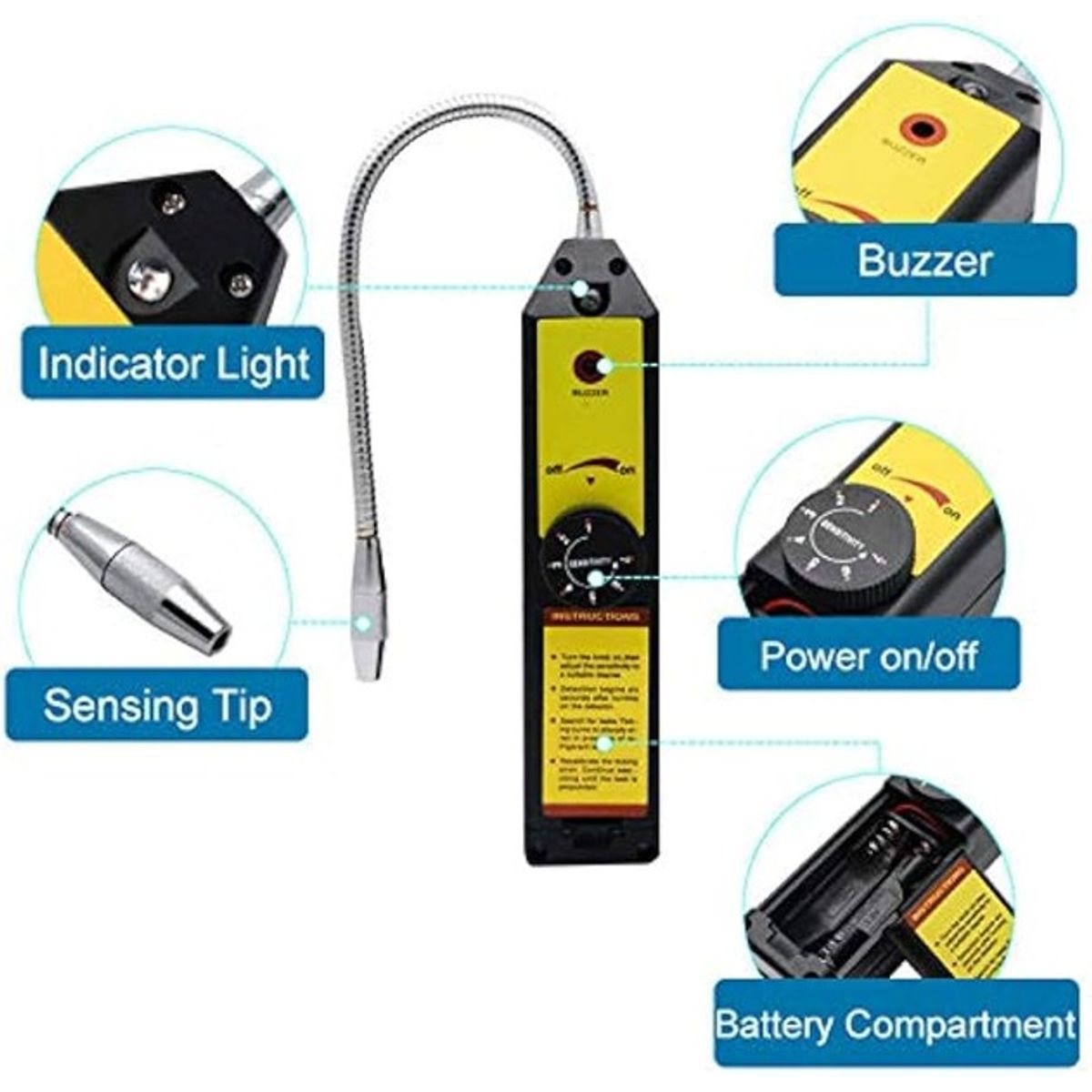 GENERICO - Detector fuga gases halogenos freon