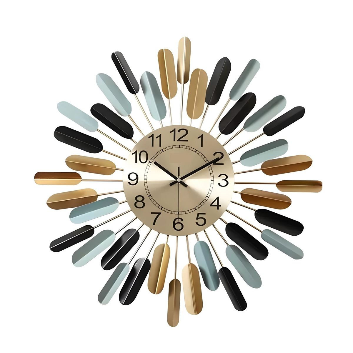 GENERICO - Reloj Metálico Estilo Plumas