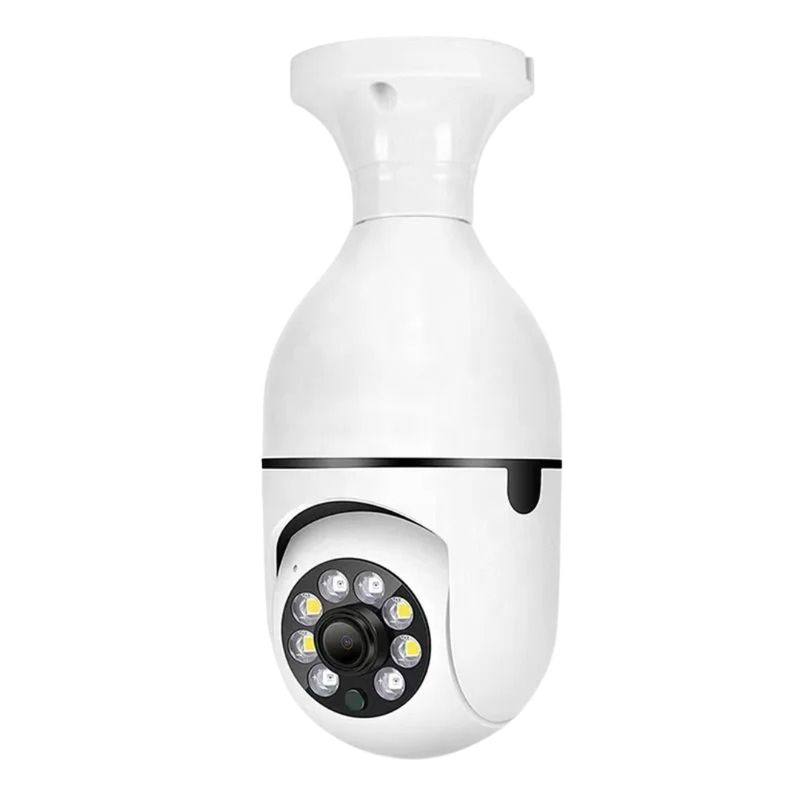 GENERICO - Cámara de Seguridad Tipo Ampolleta 1080+360° Wifi Nocturna