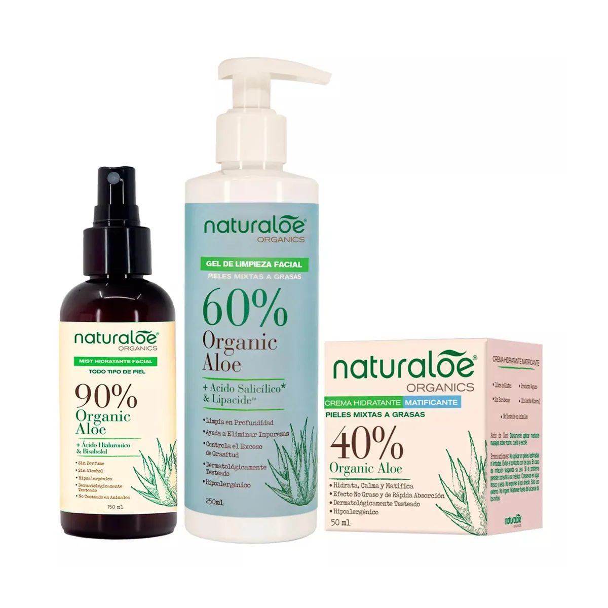 NATURALOE - Set Piel Mixta a Grasa Naturaloe