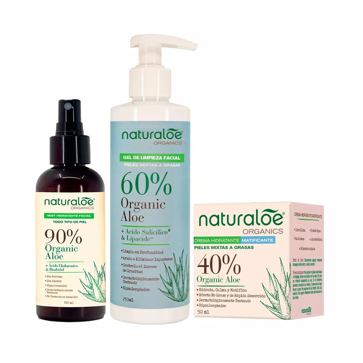 NATURALOE - Set Piel Mixta a Grasa Naturaloe