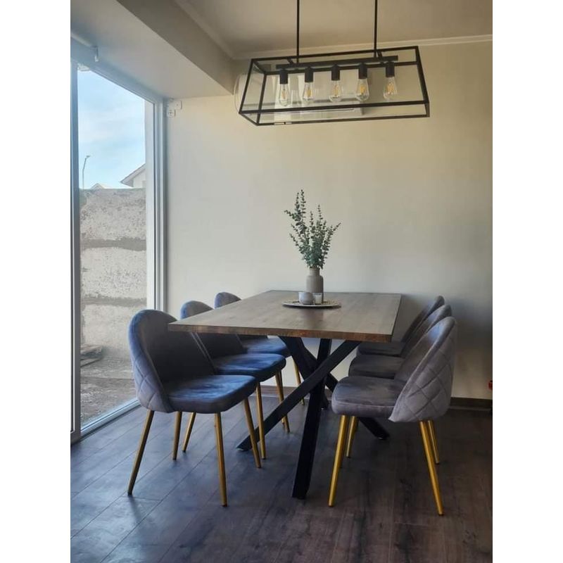 GENERICO - MESA DE COMEDOR MODELO INDUSTRIAL ARPAJON