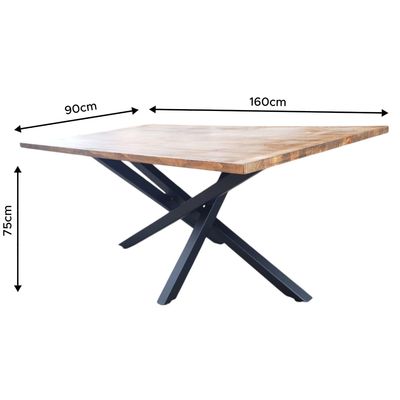 Imagen 2 del producto MESA DE COMEDOR MODELO INDUSTRIAL ARPAJON