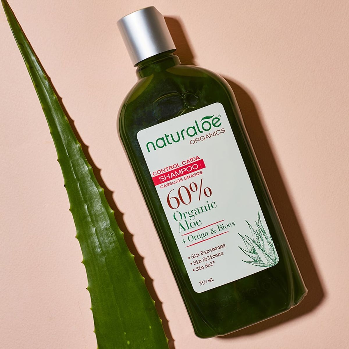 NATURALOE - Pack 6 Shampoo Naturaloe Control Caída Graso 350ml