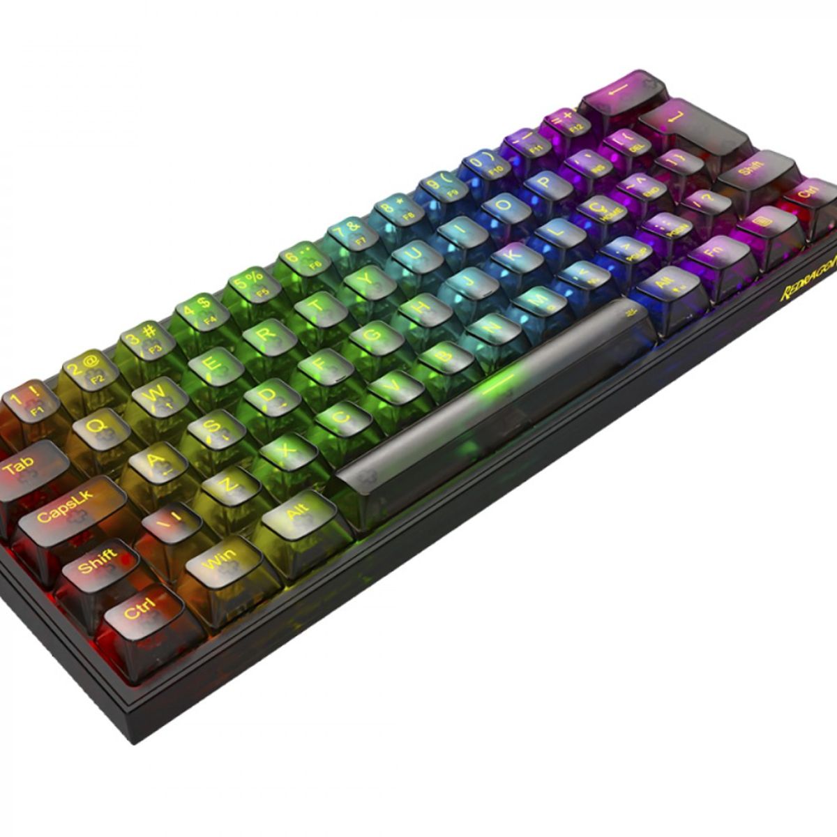 REDRAGON - Teclado Gamer - Redragon Fizz K617-RGB - 60% - Black