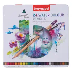 BRUYNZEEL - Lápices Acuarelables + Pincel 24 Colores
