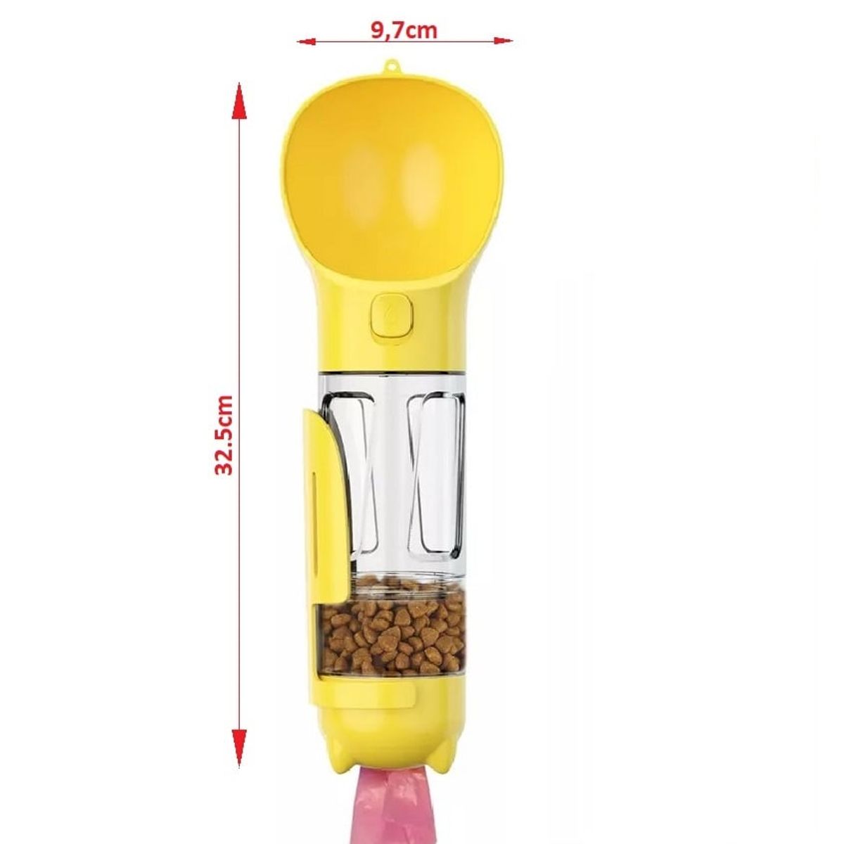 GENERICO - Botella para agua comida y bolsas para desechos para Perros