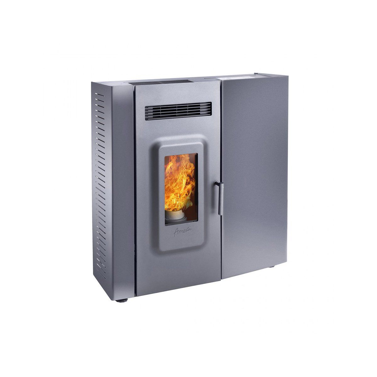 AMESTI - Estufa a pellet negro Slim 9000 Amesti