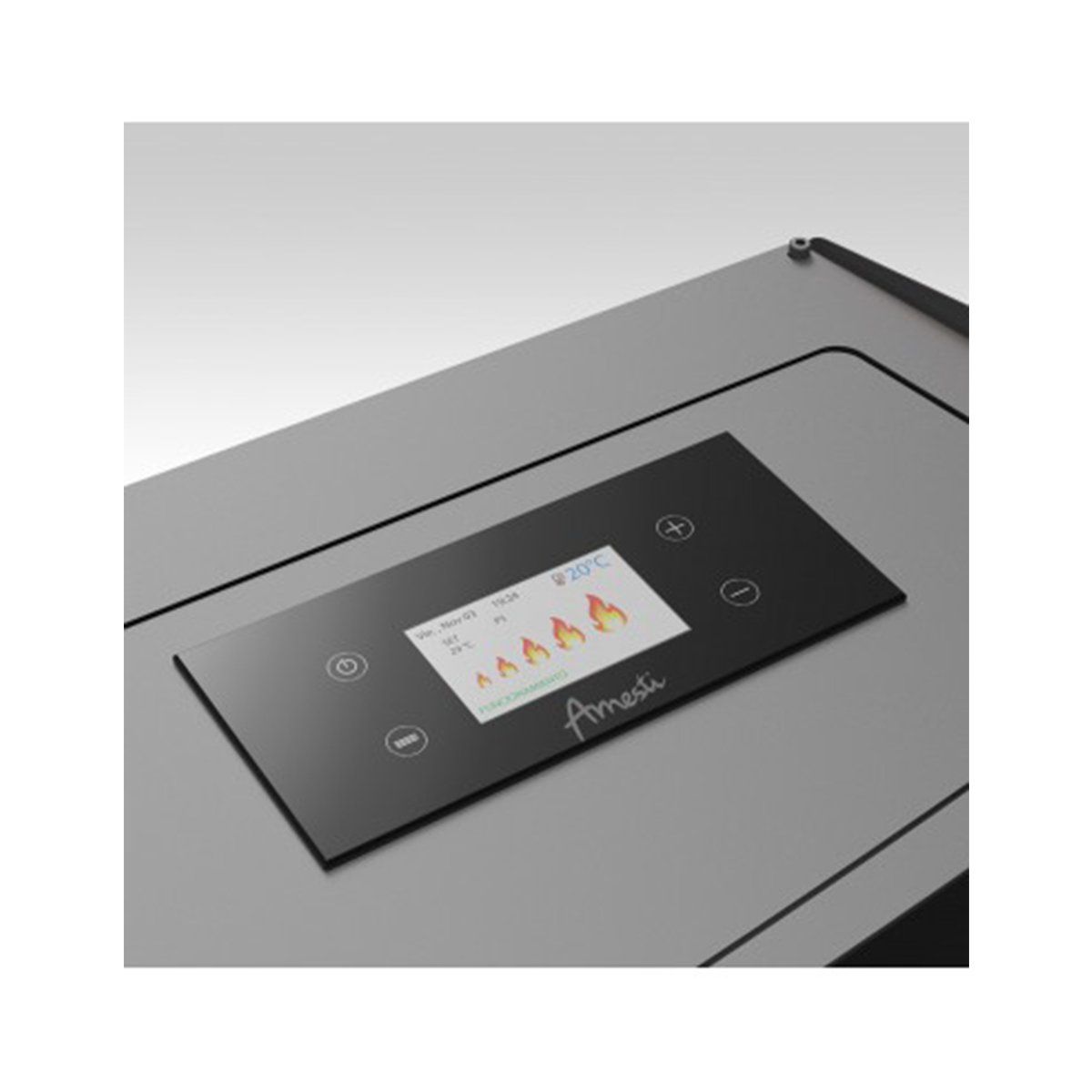 AMESTI - Estufa a pellet negro Slim 9000 Amesti