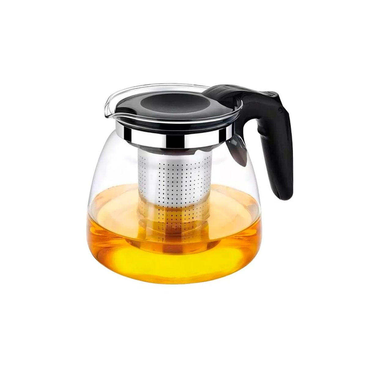 GENERICO - Tazón Con Filtro De Vidrio Para Te Y Hierbas Color Negro