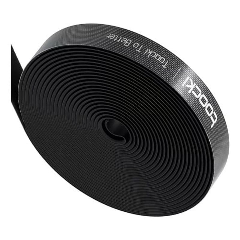 GENERICO - Cinta Velcro Organizador de Cables Rollo de 3m Color Negro