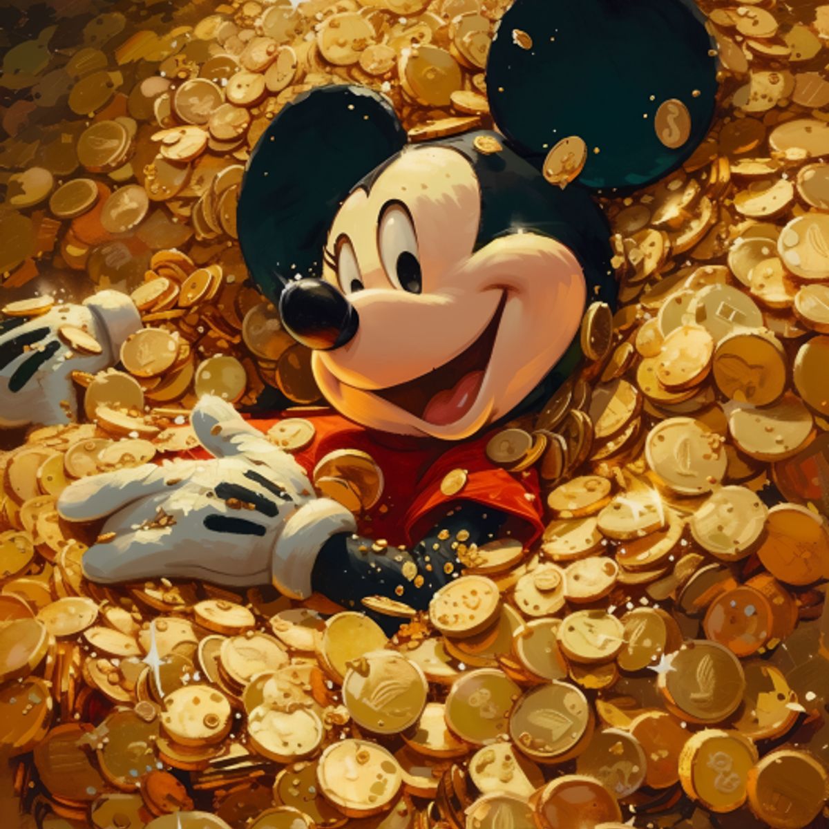 LOS REGALONES - Cuadro Canvas Imagen Money en lienzo 85x55 cm